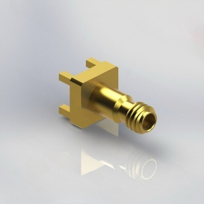 1.85KHD Female Brass RF Straight Connector With 012" Pin Mixed Tech PCB 67GHz
