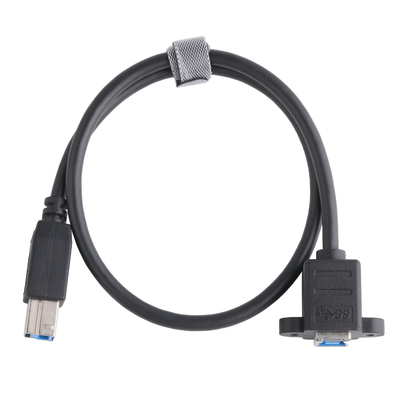 Male To Male / Female USB 3.0 B Cable Black For Printer Equipment